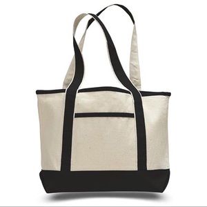 Heavy Canvas Deluxe Tote Bag Medium Size Boat Tote